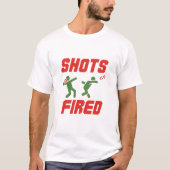 Shots Fired Funny Shot Put Track and Field T-shirt (Voorkant)