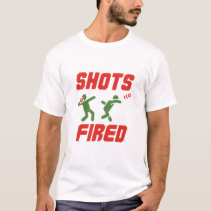Shots Fired Funny Shot Put Track and Field T-shirt