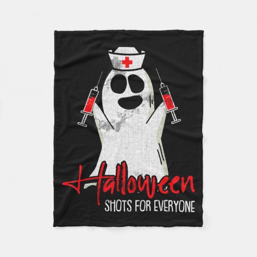 Shots For Everyone Lazy Halloween Costume Funny Gh Fleece Deken (Voorkant)
