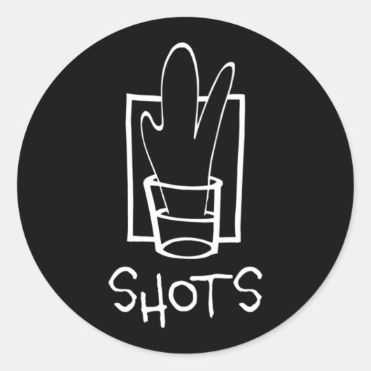 Shots - Klassieke Sticker (Voorkant)