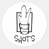 Shots - Klassieke Sticker (Voorkant)