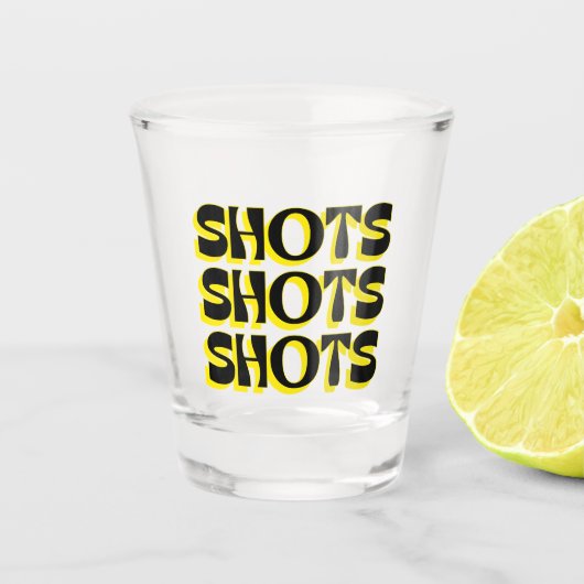 Shots Shots Geel Shot Glas (Voorkant)