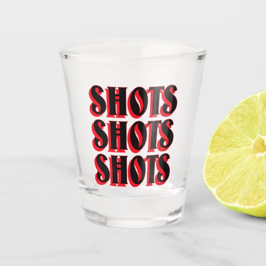 Shots Shots Shot Glas (Voorkant)