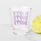 Shots Shots Shots Paarse Shot Glas (Achterkant)