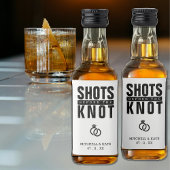 Shots Voor de Knot Bachelorette Party Likeurfles Etiket