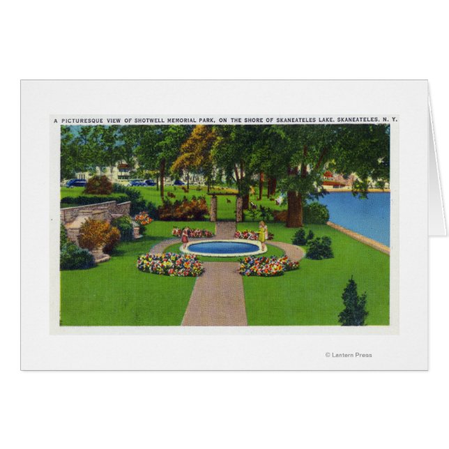 Shotwell Memorial Park Scene bij het meer Shore (Voorkant Horizontaal)