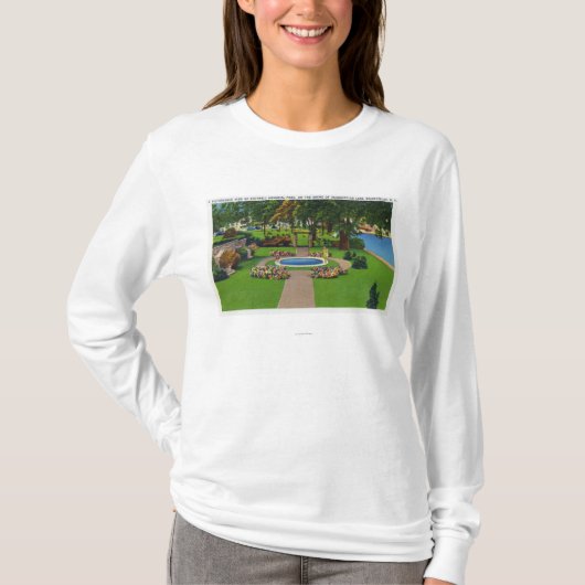 Shotwell Memorial Park Scene bij het meer Shore T-shirt (Voorkant)