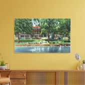 Shotwell Park en Sherwood Inn Scene Canvas Afdruk (Insitu (Woonkamer))