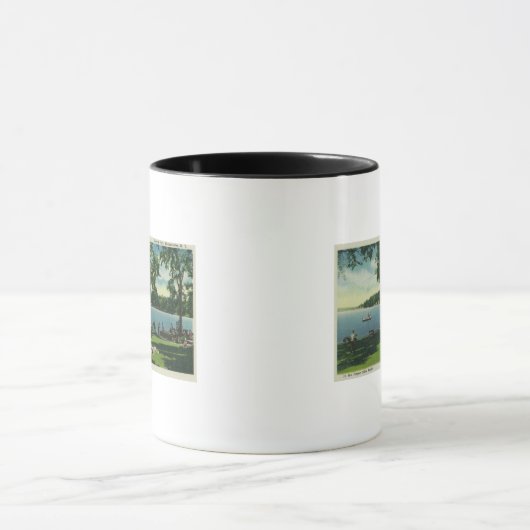 Shotwell Park op een zonnige dag Mok (Midden)