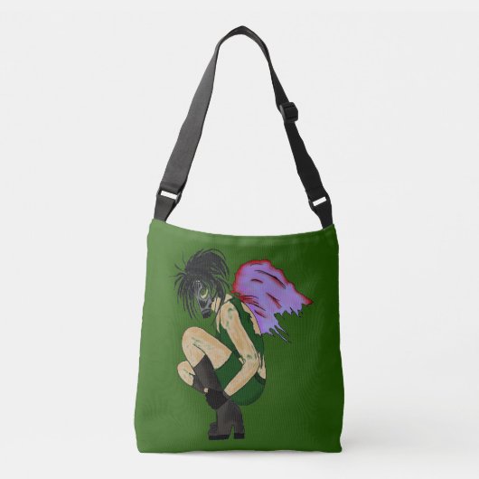 SHOULDER BAG GRUNGE STEAMPUNK GAS MASK ANGEL CROSSBODY TAS (Voorkant)
