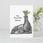 Shoulder Stand Feestdagenkaart (Staand voorkant)