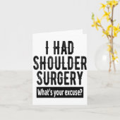Shoulder Surgery Recovery Quote Funny Get Well Soo Kaart (Gele Bloem)