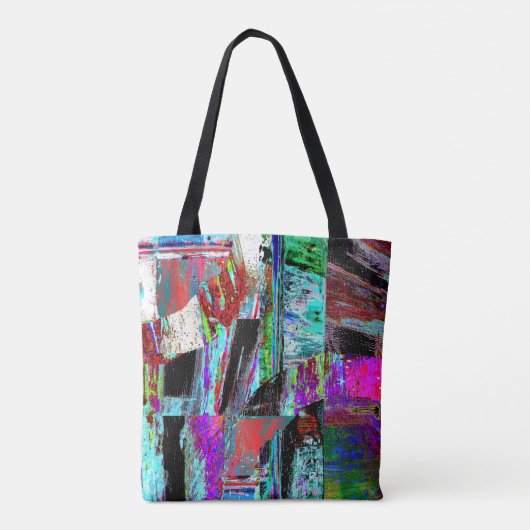 Shoulder Tote – Neon Pulse Bag (Achterkant)