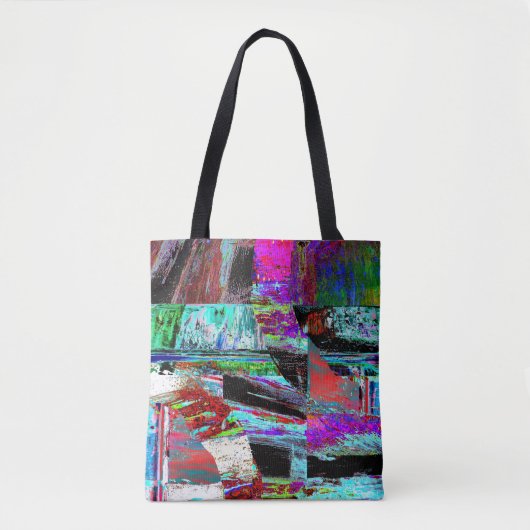 Shoulder Tote – Neon Pulse Tote Bag (Voorkant)