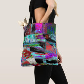 Shoulder Tote – Neon Pulse Tote Bag (Dichtbij)
