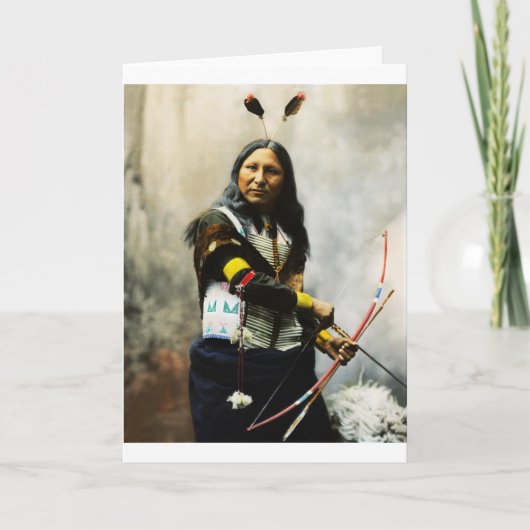 'Shout At' Indiër Feestdagen Kaart (Voorkant)