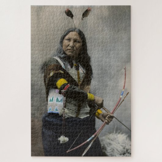 Shout At, Oglala Sioux, 1899 Legpuzzel (Verticaal)