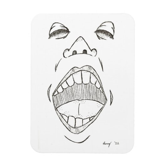 "Shout" Flexible Magnet Magneet (Verticaal)