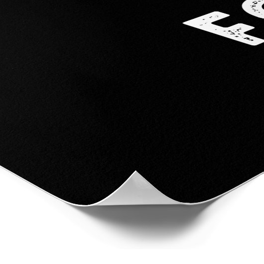 Shout for Chow Funny Veggie Bok Choy Pun Dark BG Poster (Hoek)