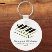"Shout for Joy - Piano"-Sleutelhanger Sleutelhanger (Voorkant)