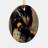 Shout in Oglala Sioux 1899 Keramisch Ornament (Rechts)