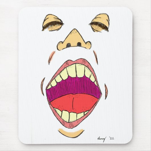 "Shout" Mousepad Muismat (Voorkant)
