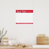 Shout out board employee daily kudos post-its poster (Keuken)