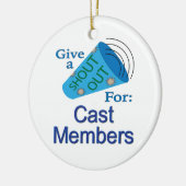Shout Out voor castleden Keramisch Ornament (Links)