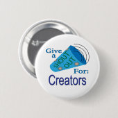 Shout Out voor Creators Ronde Button 5,7 Cm (Voorkant /achterkant)