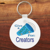 Shout Out voor Creators Sleutelhanger (Voorkant)