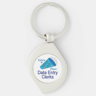 Shout Out voor data-invoer medewerkers Sleutelhanger