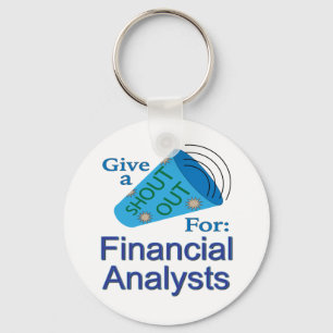 Shout Out voor financieel analisten Sleutelhanger
