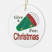 Shout Out voor Kerstmis Keramisch Ornament (Links)