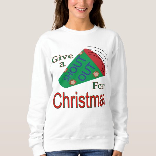 Shout Out voor Kerstmis Trui (Voorkant)