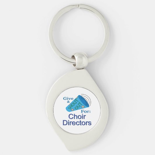 Shout Out voor koordirigenten Sleutelhanger (Voorkant)