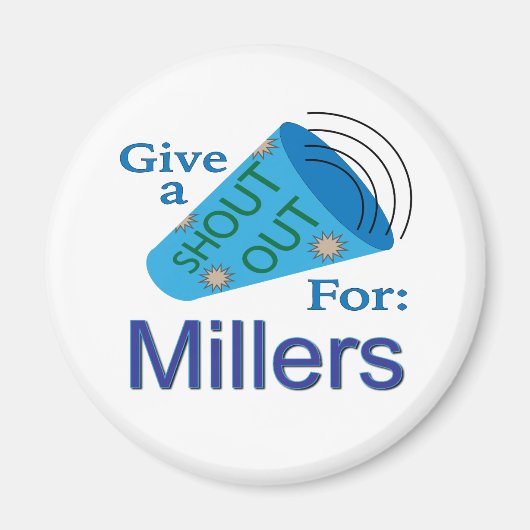 Shout Out voor Millers Magneet (Voorkant)