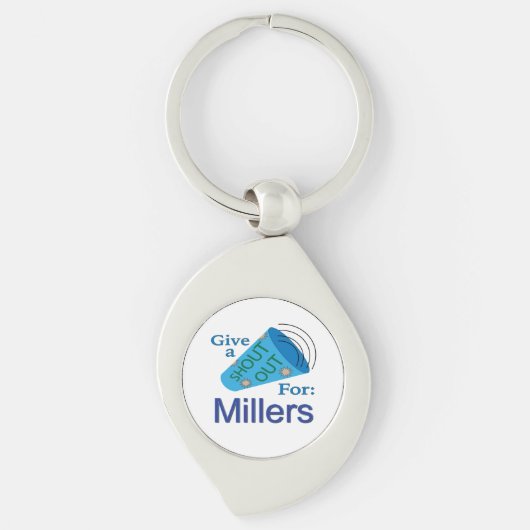 Shout Out voor Millers Sleutelhanger (Voorkant)