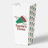 Shout Out voor Santa's Elves Popcorn Bedankdoosjes (Voorkant)