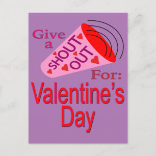 Shout Out voor Valentijnsdag Briefkaart