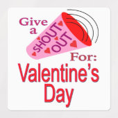 Shout Out voor Valentijnsdag Labels (Design 1)