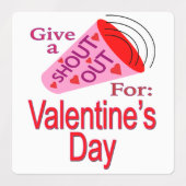 Shout Out voor Valentijnsdag Labels (Design 2)