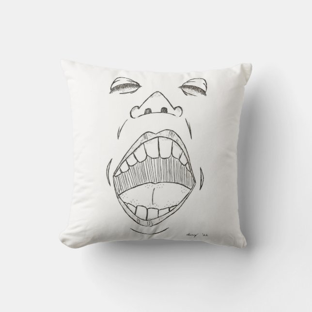 "Shout" Pillow Kussen (Voorkant)