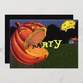  Shouting JOL Halloween Party Invitation Kaart (Voorkant / Achterkant)