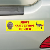 SHOVE PISTOOL CONTROL BUMPERSTICKER (Op auto)