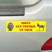 SHOVE PISTOOL CONTROL BUMPERSTICKER (Op auto)