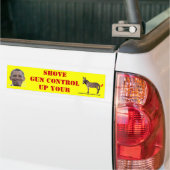SHOVE PISTOOL CONTROL BUMPERSTICKER (Op Truck)