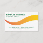 Shovel Leaf Logo | Gras voor grasmaaiers Visitekaartje (Achterkant)