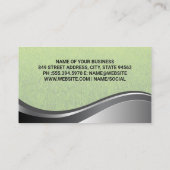 Shovel Leave Logo | Gras Tuinieren Visitekaartje (Achterkant)