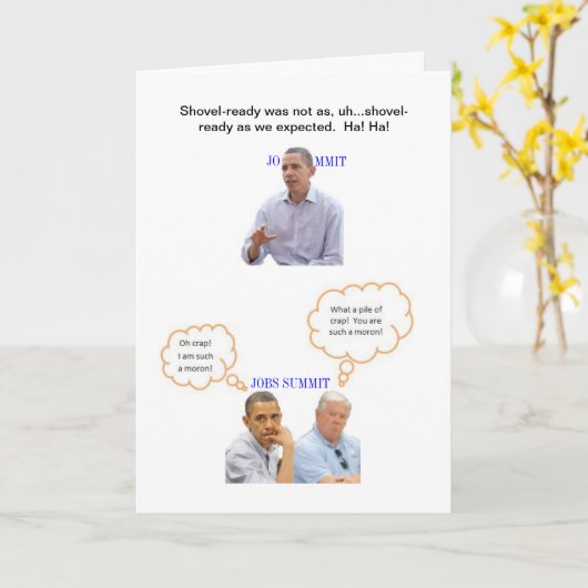 Shovel Ready Jobs?! Kaart (Gele Bloem)