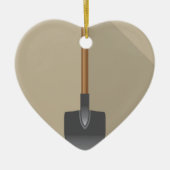 Shovel Vector Illustratie Keramisch Ornament (Voorkant)